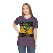 Load image into Gallery viewer, New Orleans: Gluck&#39;s Restaurant Vintage Ad T-shirt
