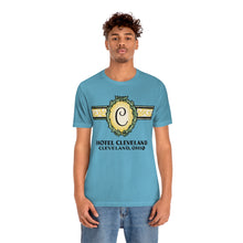 Load image into Gallery viewer, Cleveland Ohio, Hotel Cleveland Vintage Ad T-shirt
