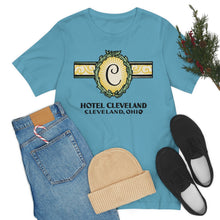 Load image into Gallery viewer, Cleveland Ohio, Hotel Cleveland Vintage Ad T-shirt
