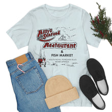 Load image into Gallery viewer, Billy&#39;s Seafood Restaurant Vintage 70&#39;s ad T-shirt: Miami Springs
