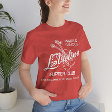 Load image into Gallery viewer, Miami, FL: Les Violins Supper Club Vintage Ad T-shirt
