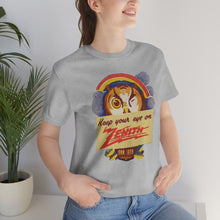 Load image into Gallery viewer, &quot;Keep Your Eye on Zenith&quot; Owl vintage radio ad Tshirt
