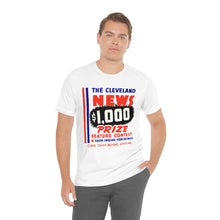 Load image into Gallery viewer, Cleveland News $1000 Prize Vintage Ad T-shirt
