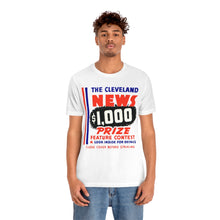 Load image into Gallery viewer, Cleveland News $1000 Prize Vintage Ad T-shirt
