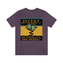 Load image into Gallery viewer, New Orleans: Gluck&#39;s Restaurant Vintage Ad T-shirt
