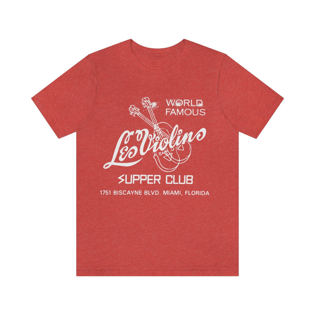 Miami, FL: Les Violins Supper Club Vintage Ad T-shirt